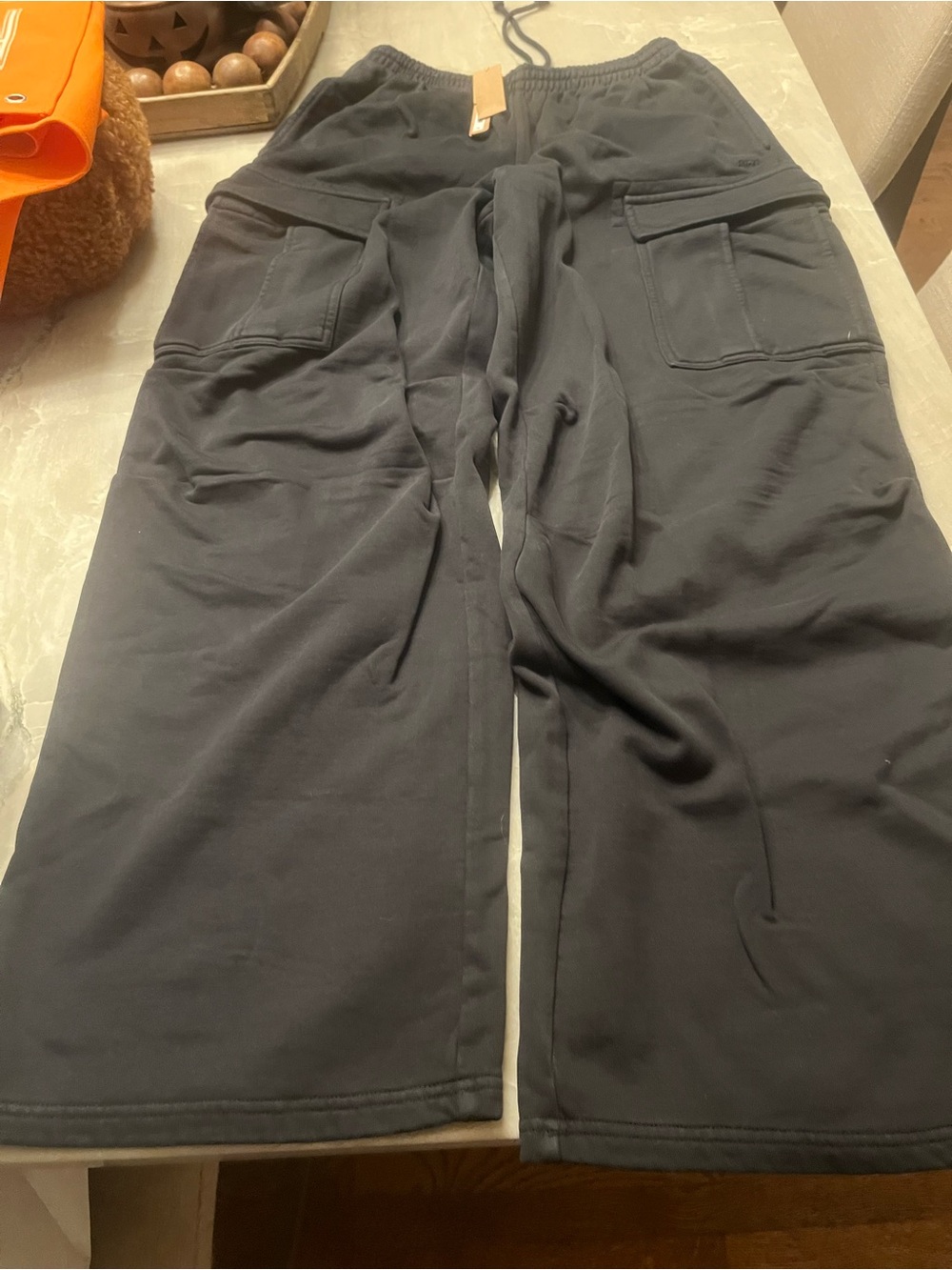 SKIMS Black Cargo Jogger Pants